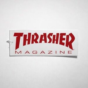 Sticker - Thrasher Magazine - Red and White Logo Sticker